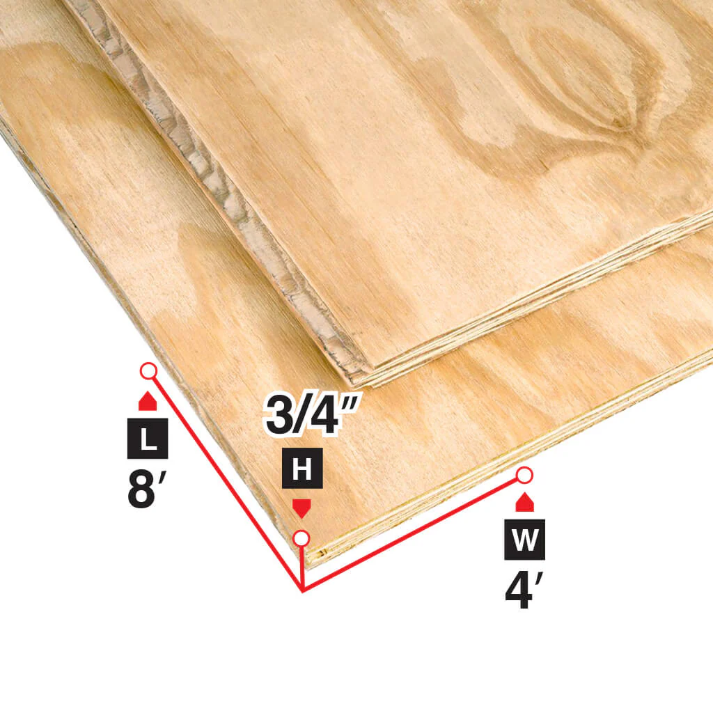 3/4 in. 4 ft. x 8 ft. Tongue and Groove Spruce Plywood