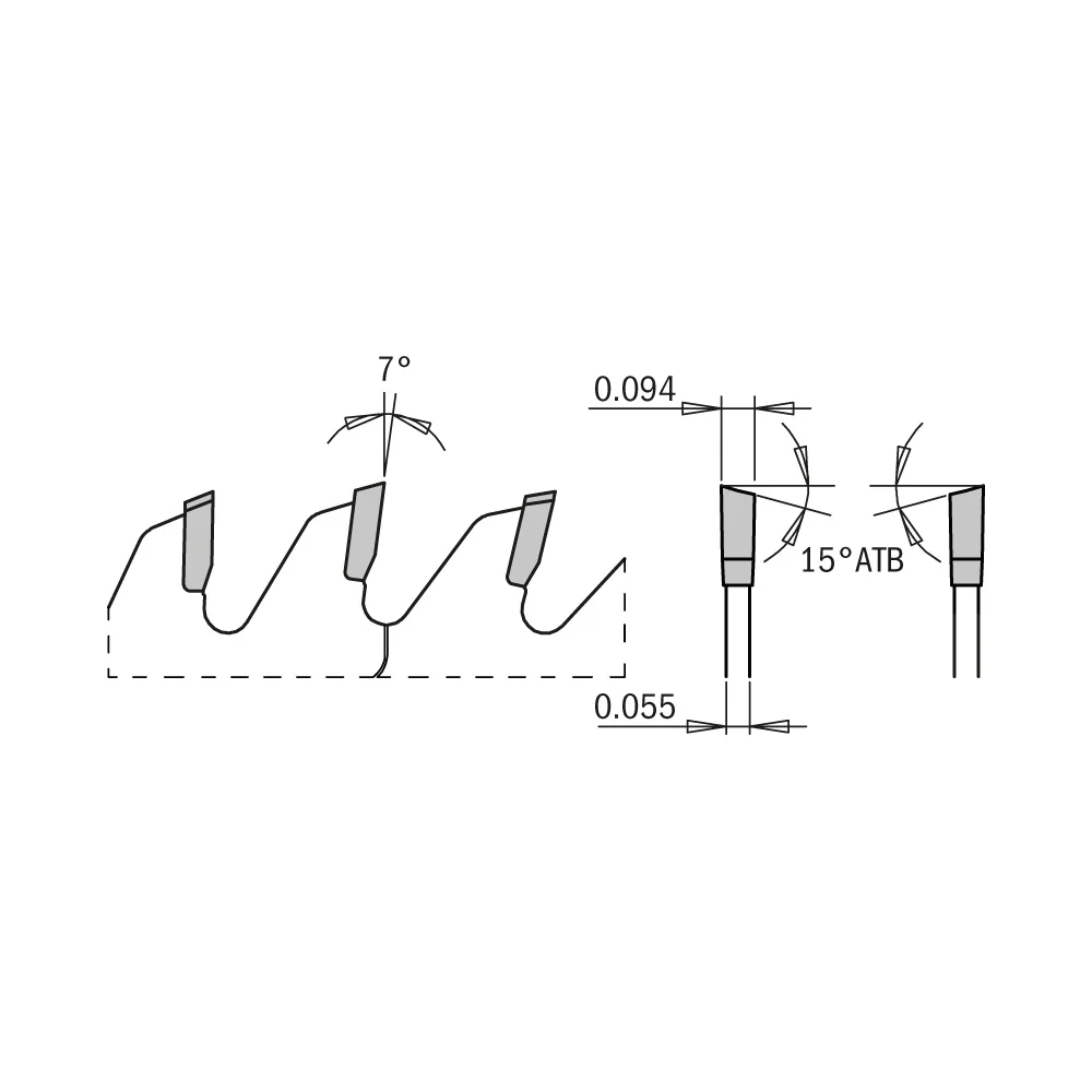 CMT 253.060.08 ITK XTREME 8-1/2-In x 60Teeth Wood Saw Blade for Fine Finish Cross Cutting - Image 3