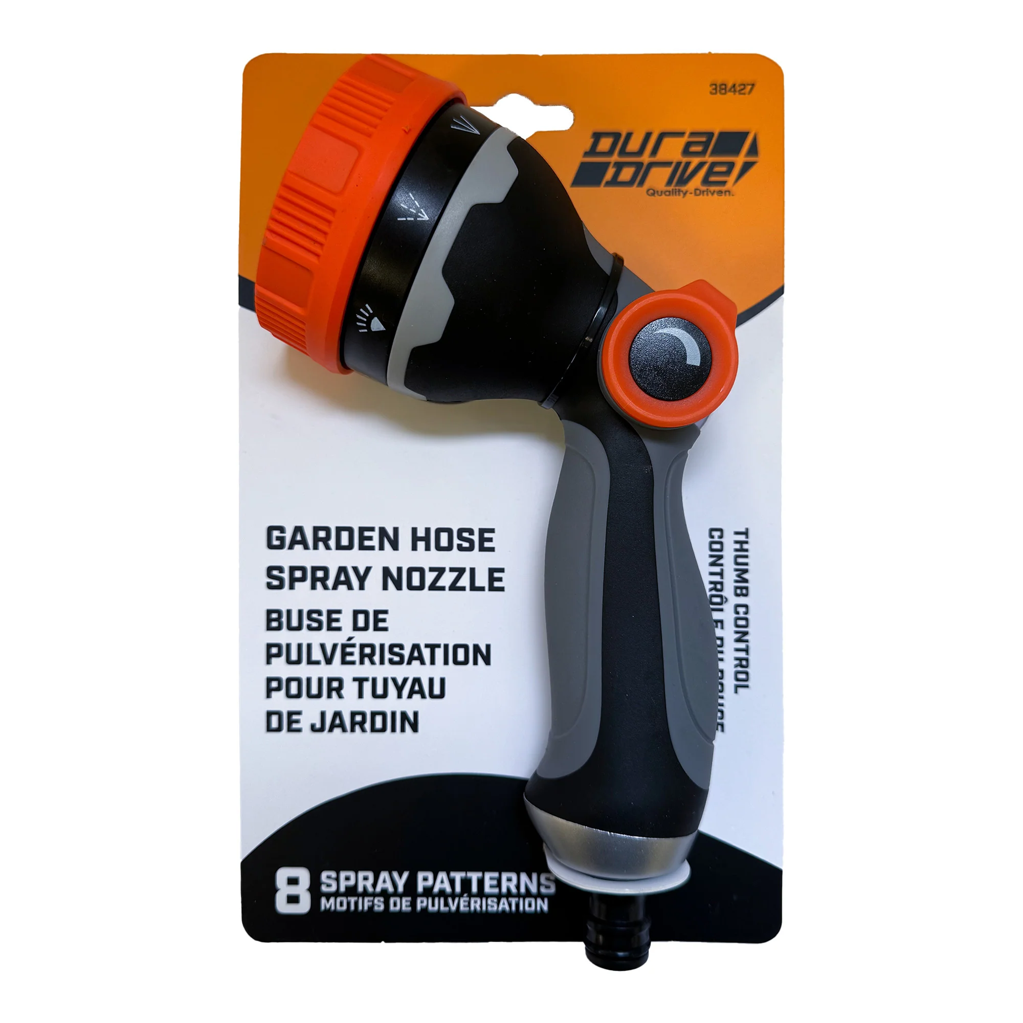 DuraDrive 8-Pattern Garden Hose Spray Nozzle - Image 2