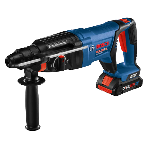 Bosch GBH18V-26DK25 Bulldog 1 in. SDS Plus Rotary Hammer Drill Kit (2 x 4.0 Ah) - Image 3