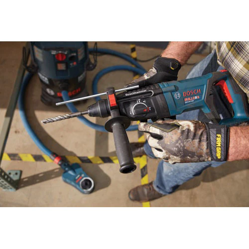 Bosch GBH18V-26DK25 Bulldog 1 in. SDS Plus Rotary Hammer Drill Kit (2 x 4.0 Ah) - Image 9