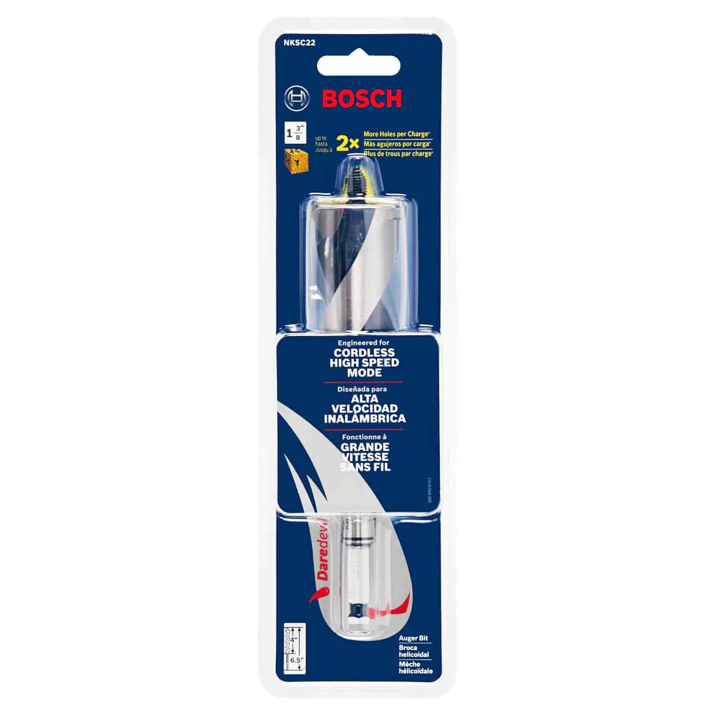 BOSCH NKSC22 1-3/8 in. x 4 in. x 6-1/2 in. DAREDEVIL Wood Auger Bit - Image 4