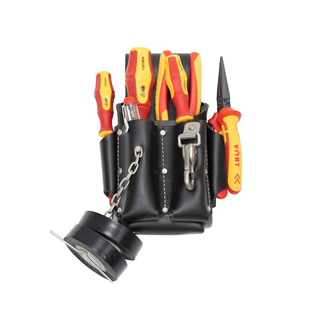 Bossa Top Grain Leather Electricians Tool Pouch - Image 2