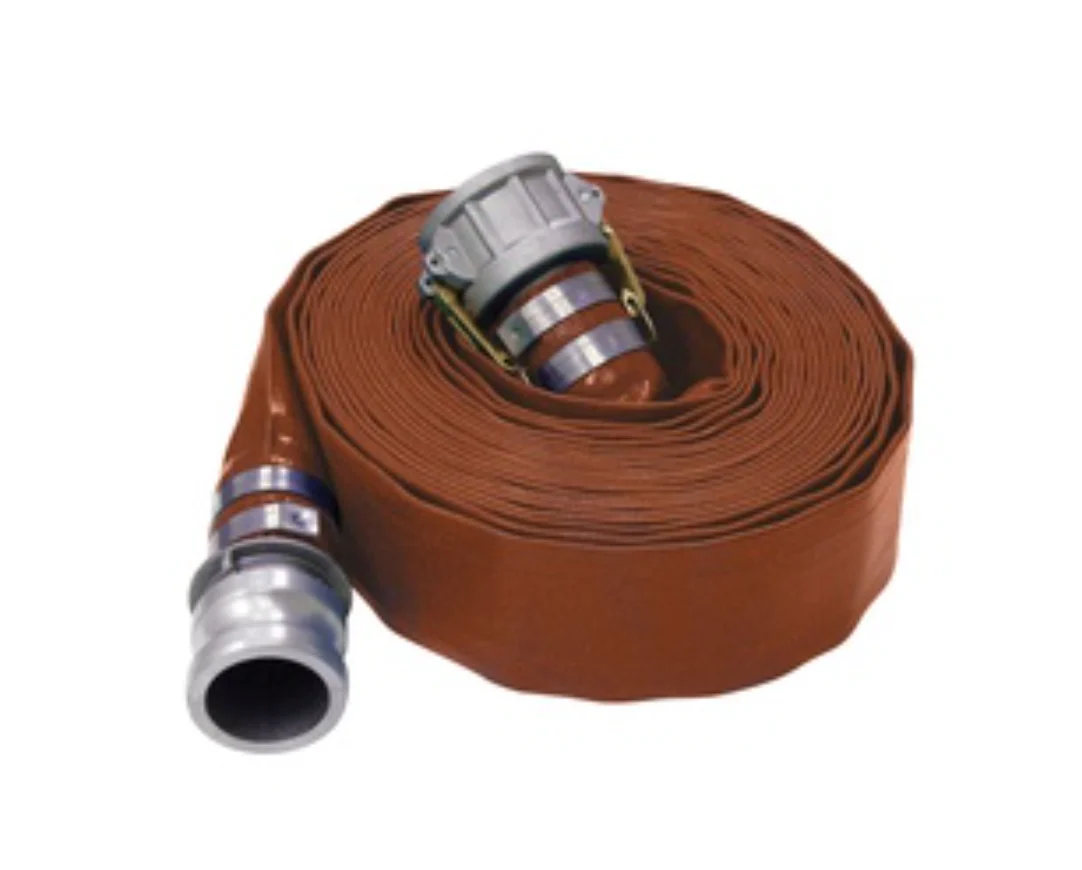 2 in. x 50 ft. Brown Layflat Discharge Hose