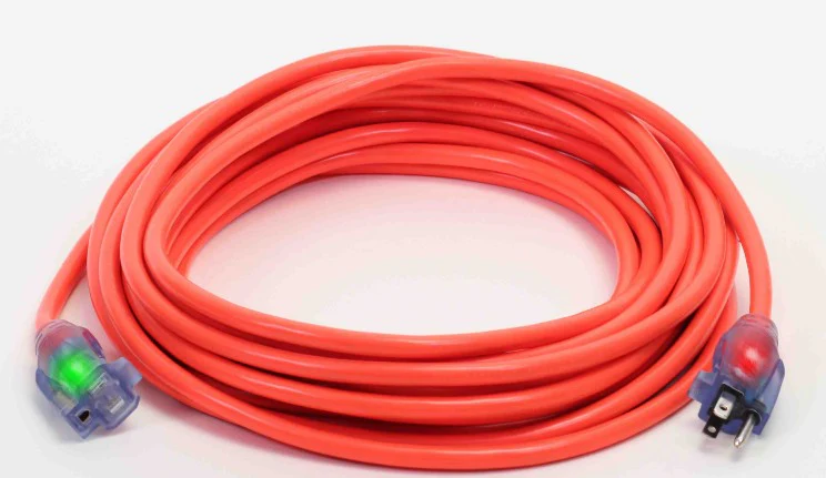 Century D17332100 ProGlo 14/3 SJTW 100 feet Coldweather Extension Cord Single Tap with "CGM" and lighted ends - Image 2