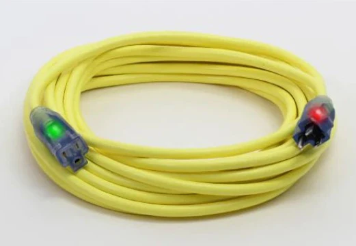 Century D17333025 ProGlo 14/3 SJTW 25 feet Coldweather Extension Cord Single Tap with "CGM" and lighted ends - Image 2