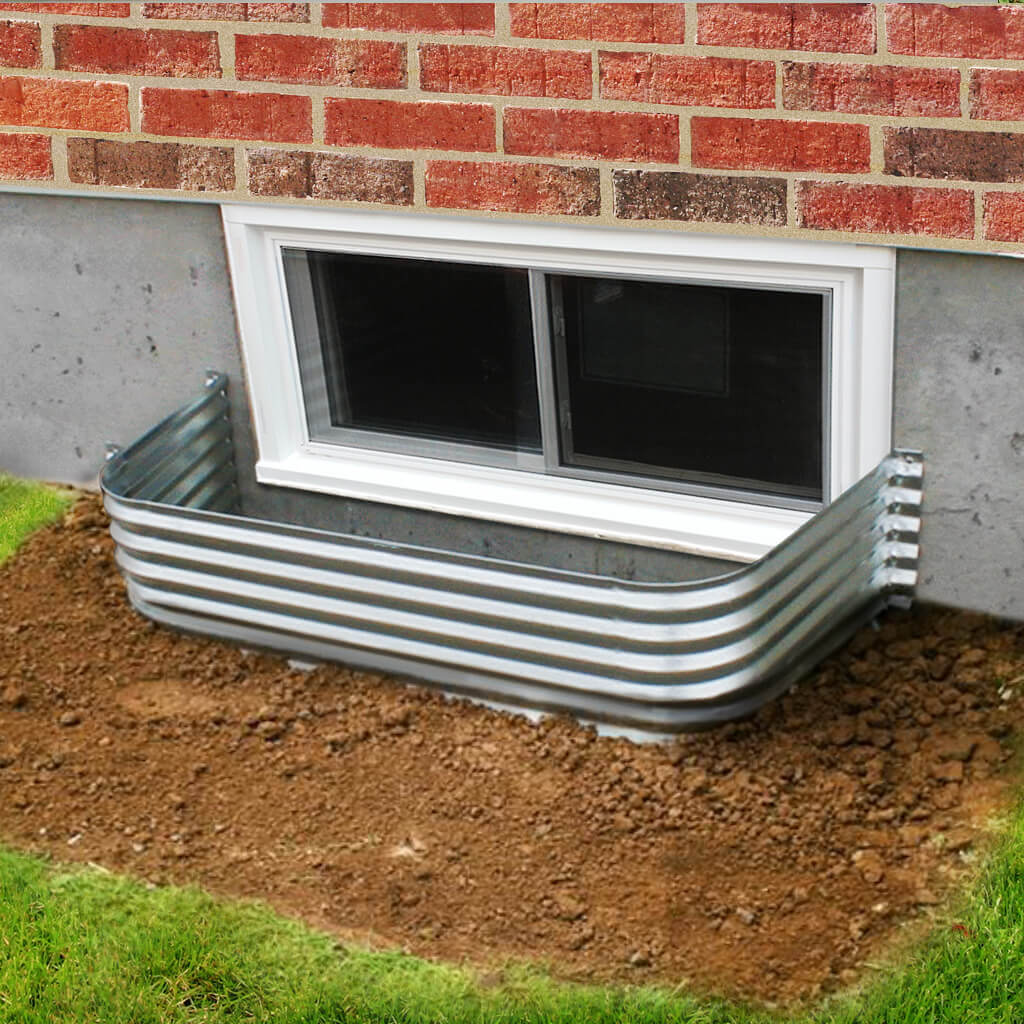 Conquest Steel Galvanized Steel 22 in x 54 in Corrugated Window Well - Image 2
