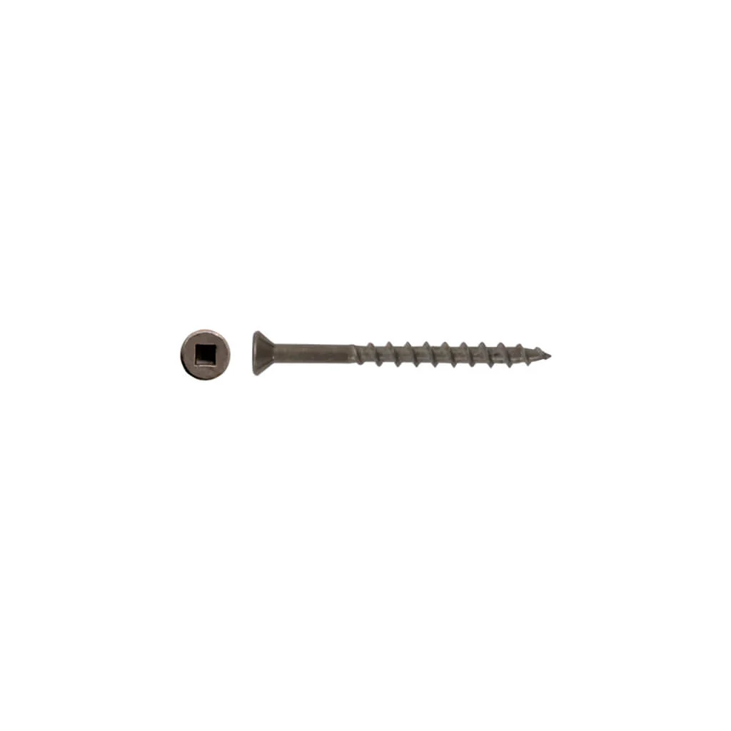 DuraDrive #8 x 2 in. Construction Screws, Bare, Flat Head Square (3,500 Per Box)