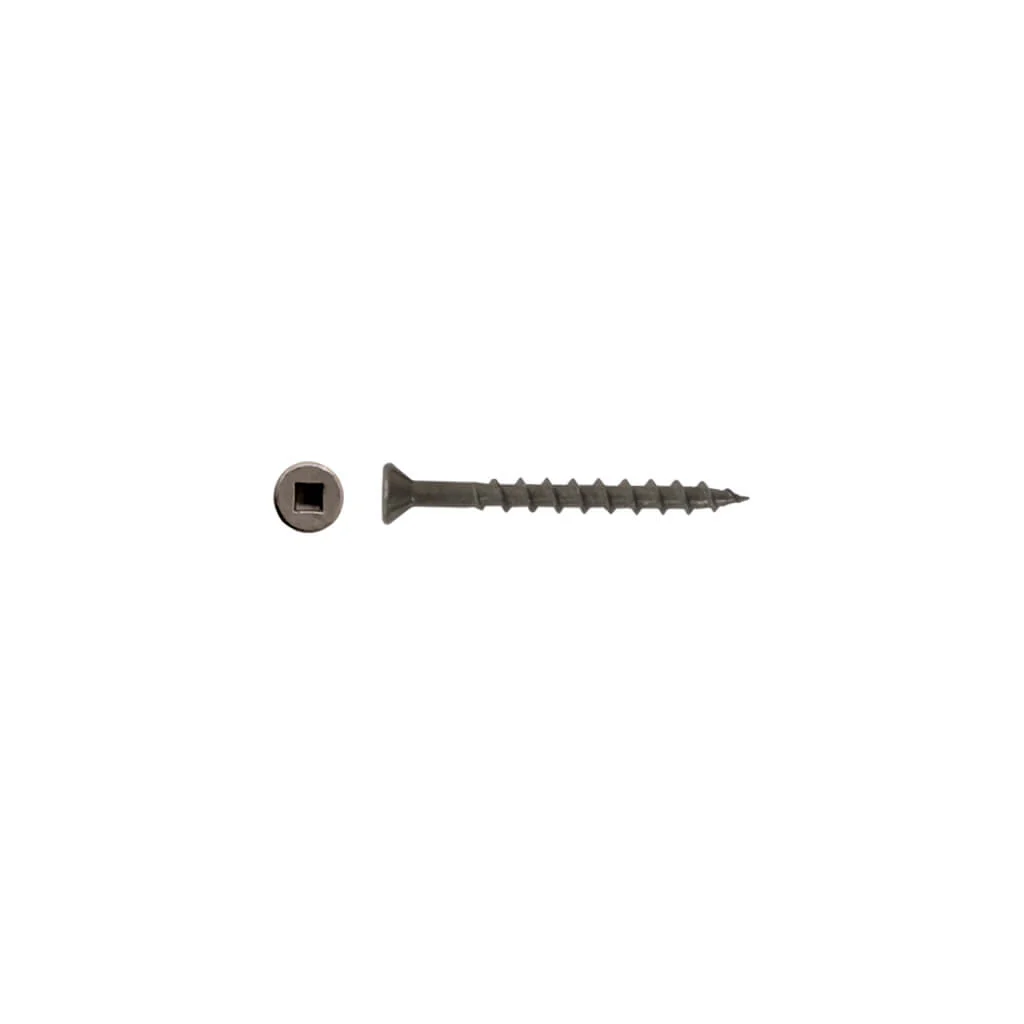 DuraDrive #8 x 1-3/4 in. Construction Screws, Bare, Flat Head Square (4,000 Per Box)