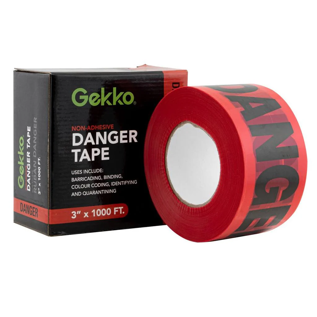 Gekko 3 in. x 1000 ft. Red Danger Safety Tape - Image 3