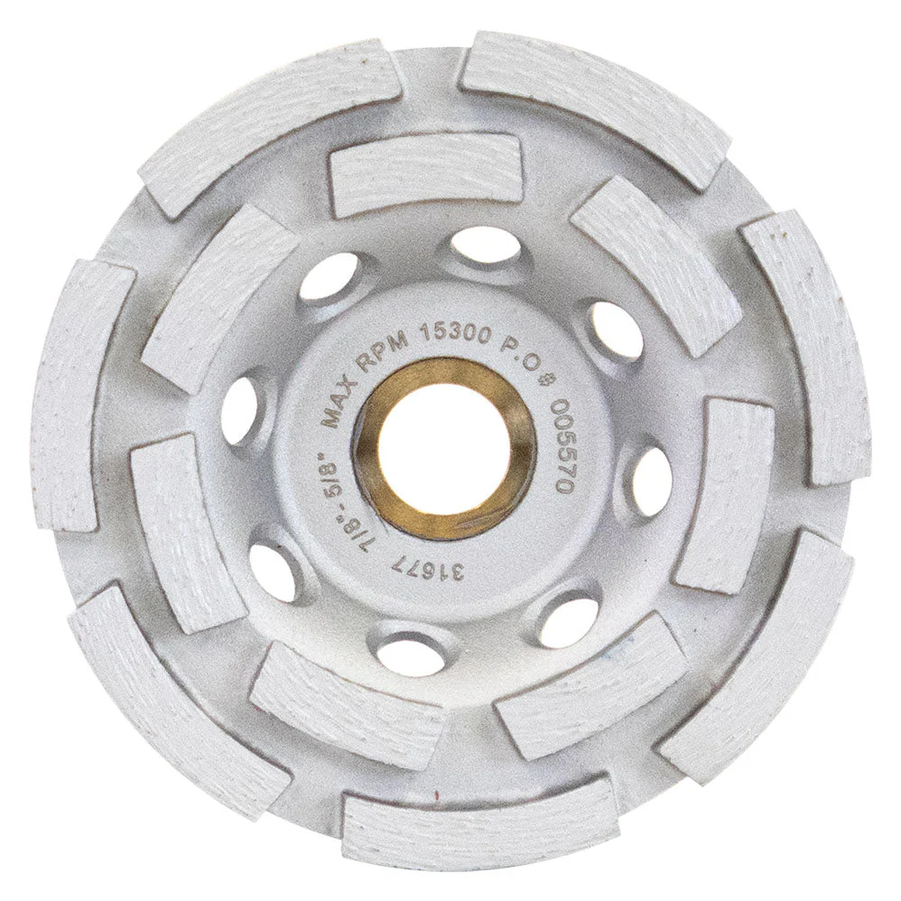 SABERCUT 4" Double Row Diamond Cup Wheel