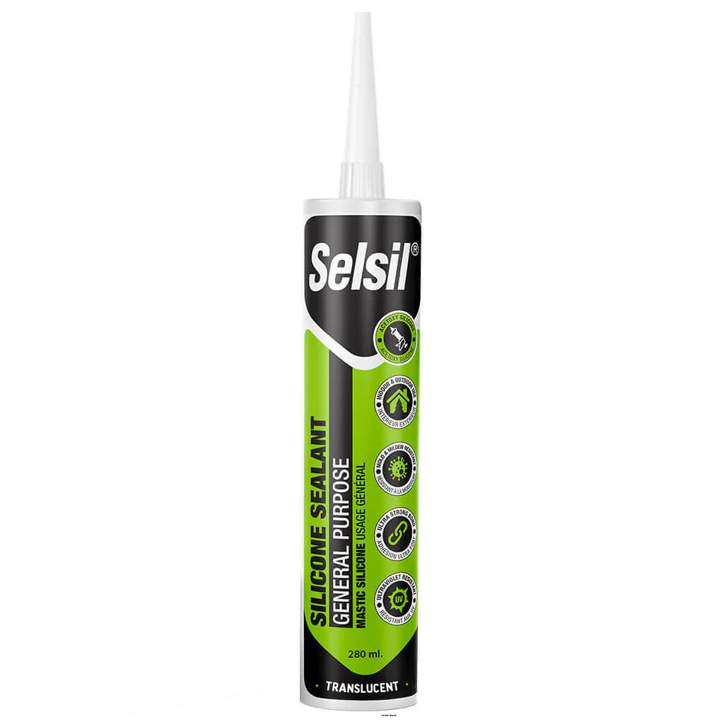 Selsil 280mL General Purpose 100% Silicone, Translucent
