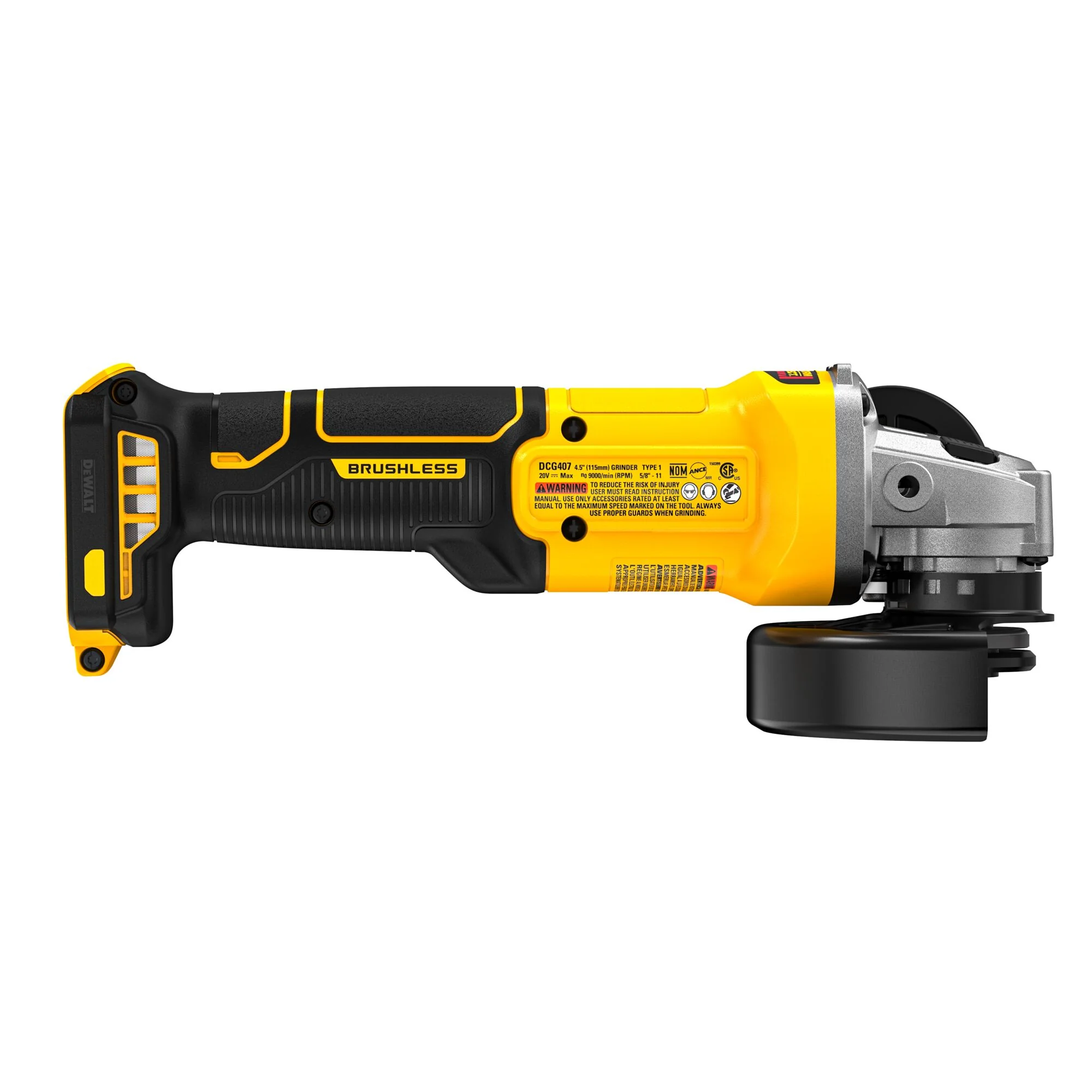 Dewalt DCG407B 20V Max 4-1/2 in. Grinder W/ Slide Switch (Tool Only) - Image 3