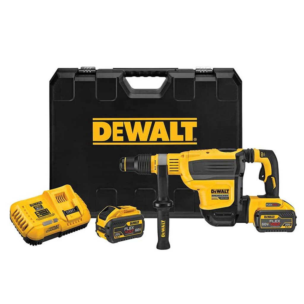 DEWALT DCH614X2 60V MAX FlexVolt 1-3/4 in. SDS MAX Combination Rotary Hammer Kit