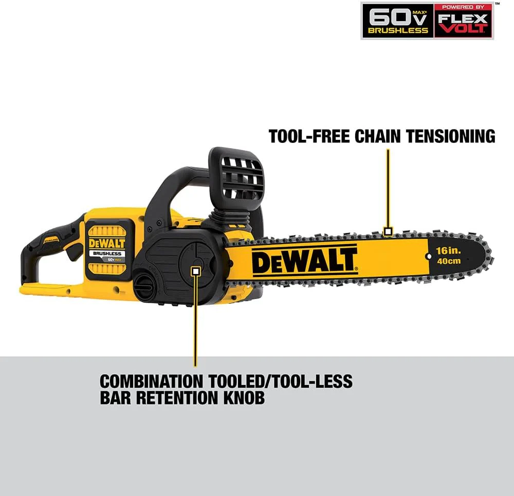DEWALT DCKO667X1 9 Ah 60 V Lithium-Ion 4-Piece Cordless Chainsaw and Blower Combo Kit - Image 4
