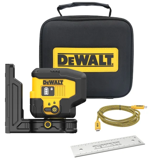 DEWALT DCLE16031GB USB Green 3-Spot Laser Base Kit - Image 7