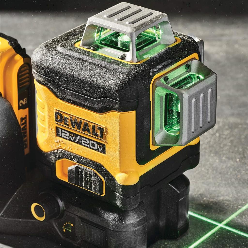 DEWALT DCLE34030G 20-Volt MAX Lithium-Ion Cordless 3-Beam 360-Degree Green Line Laser Kit - Image 3