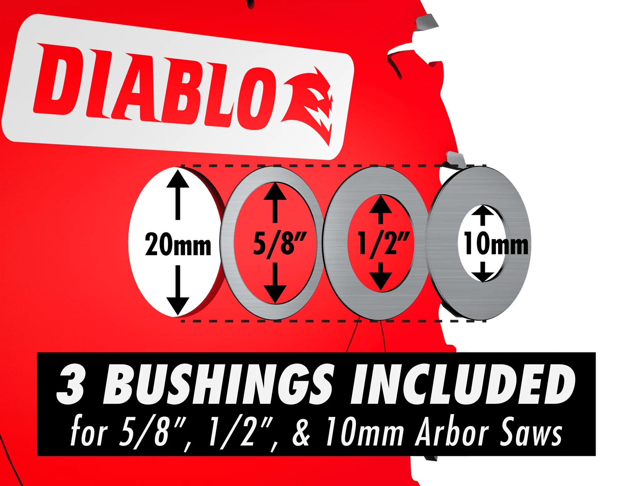Diablo Tools D053850NMX 5-3/8 in 20 mm 14500 rpm Saw Blade - Image 3