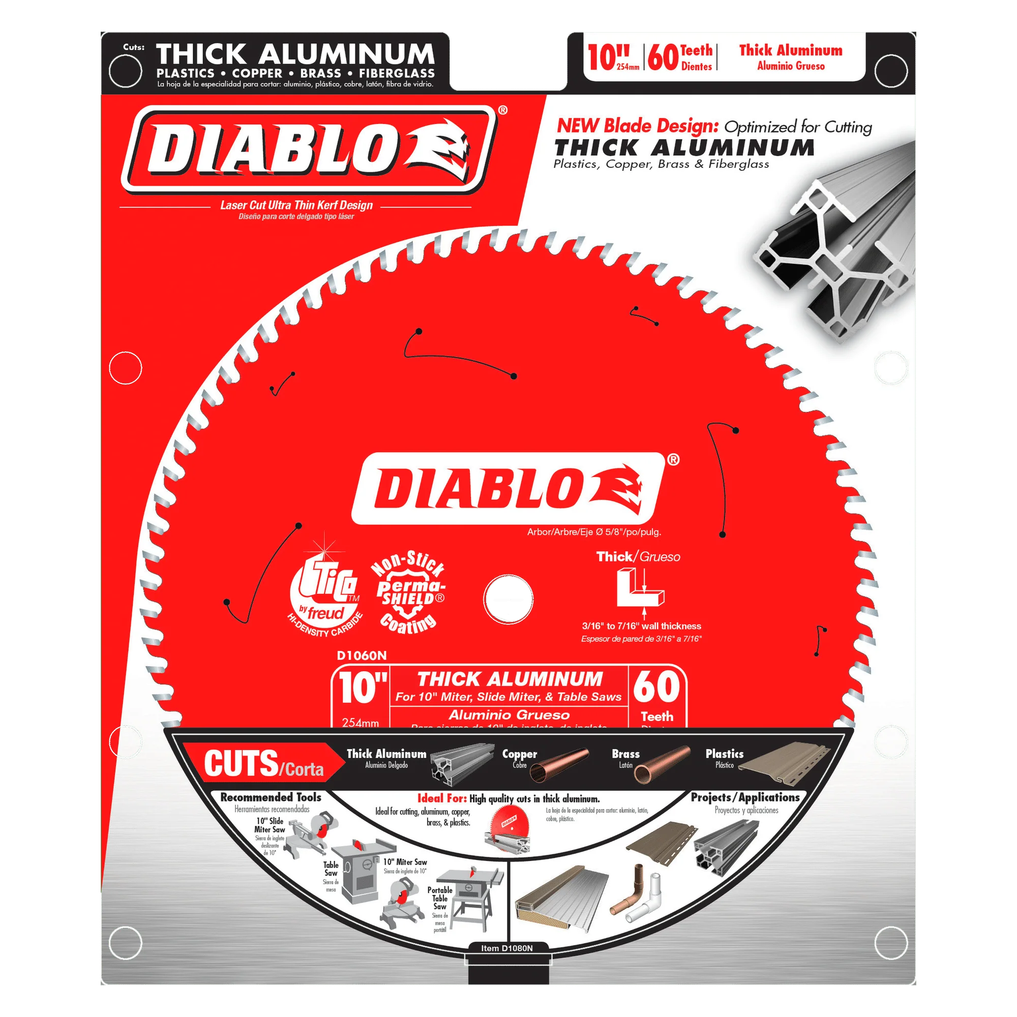 Diablo Tools D1060N 10 in 5/8 in 6000 rpm Saw Blade - Image 2