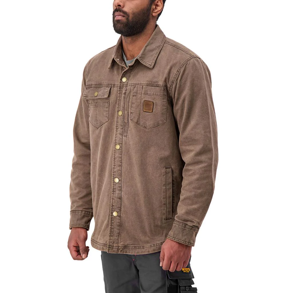 DuraDrive Soni Vintage Shirt Jacket Brown - Image 2