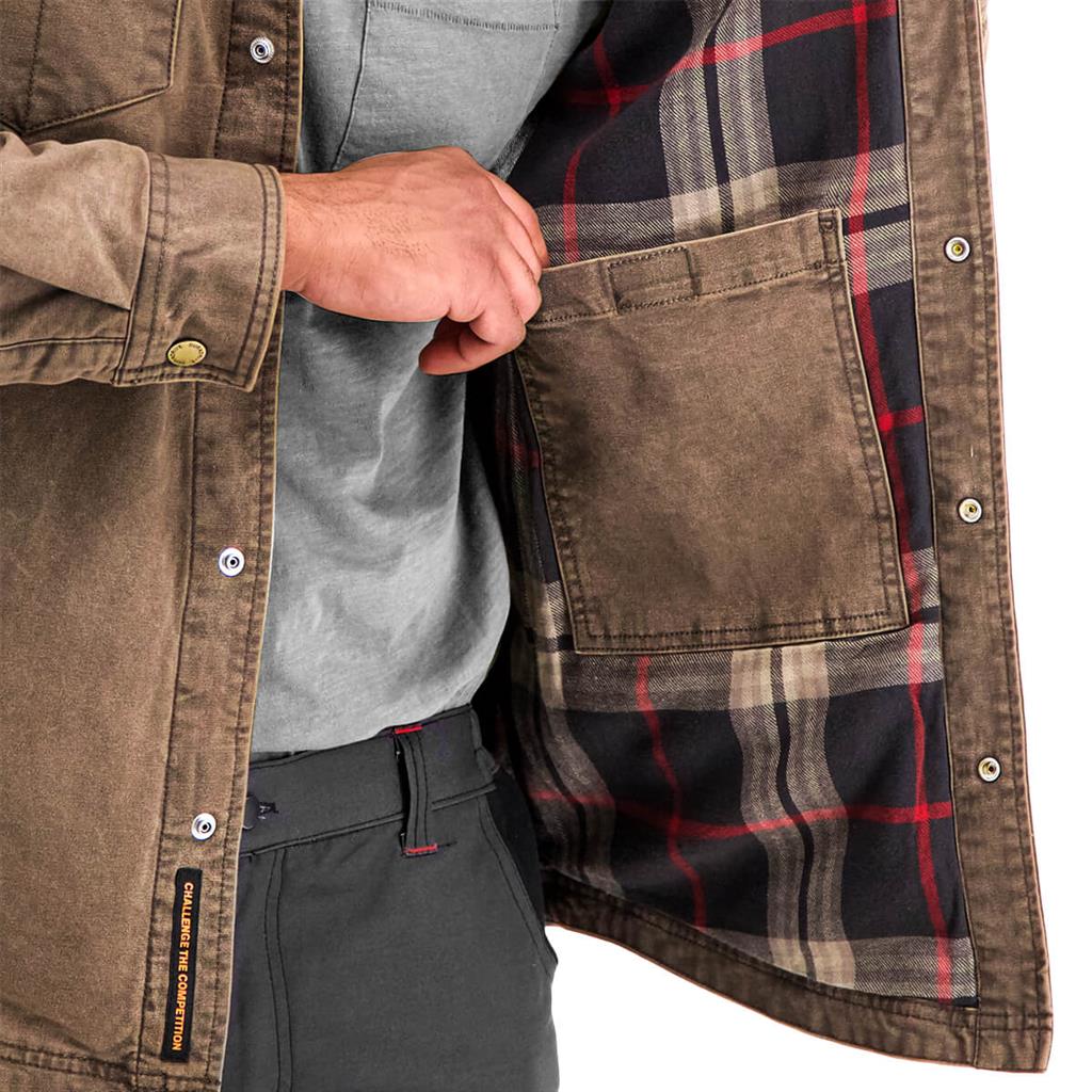 DuraDrive Soni Vintage Shirt Jacket Brown - Image 7