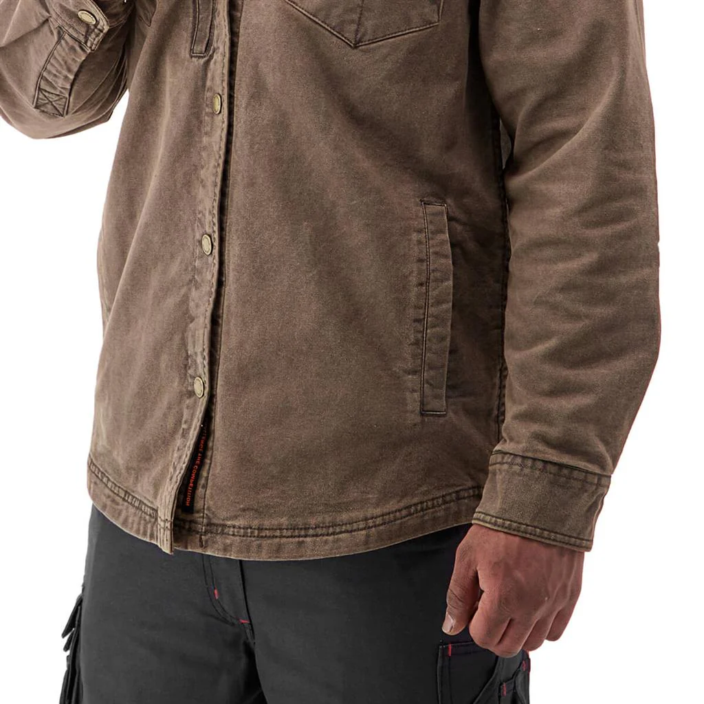DuraDrive Soni Vintage Shirt Jacket Brown - Image 9
