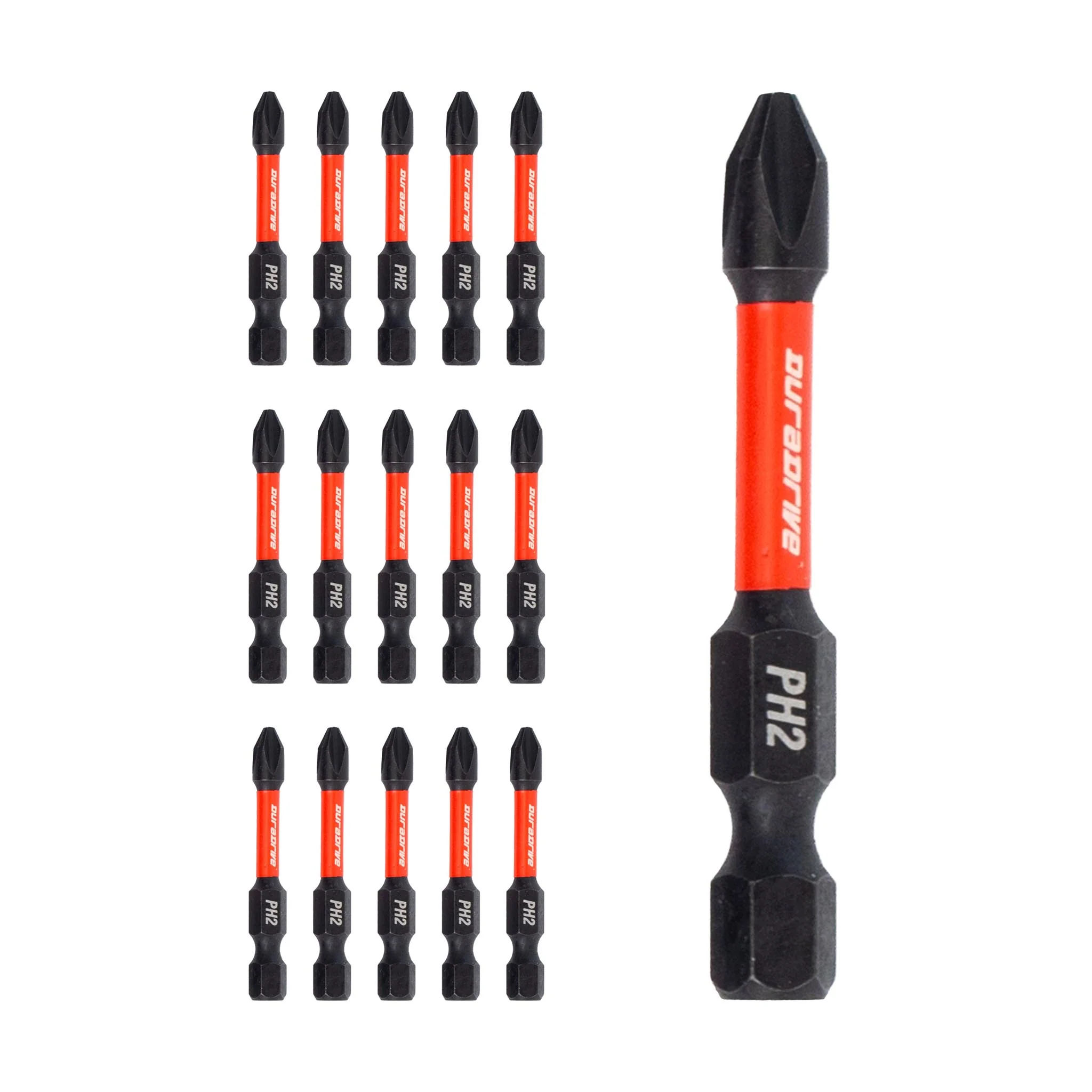 DuraDrive 2.0 PH2 x 2" Impact Driver Bit (15-Pack)