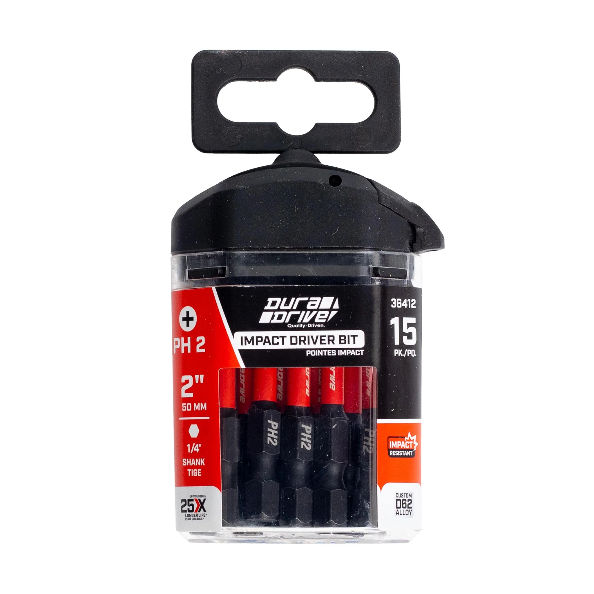 DuraDrive 2.0 PH2 x 2" Impact Driver Bit (15-Pack) - Image 2