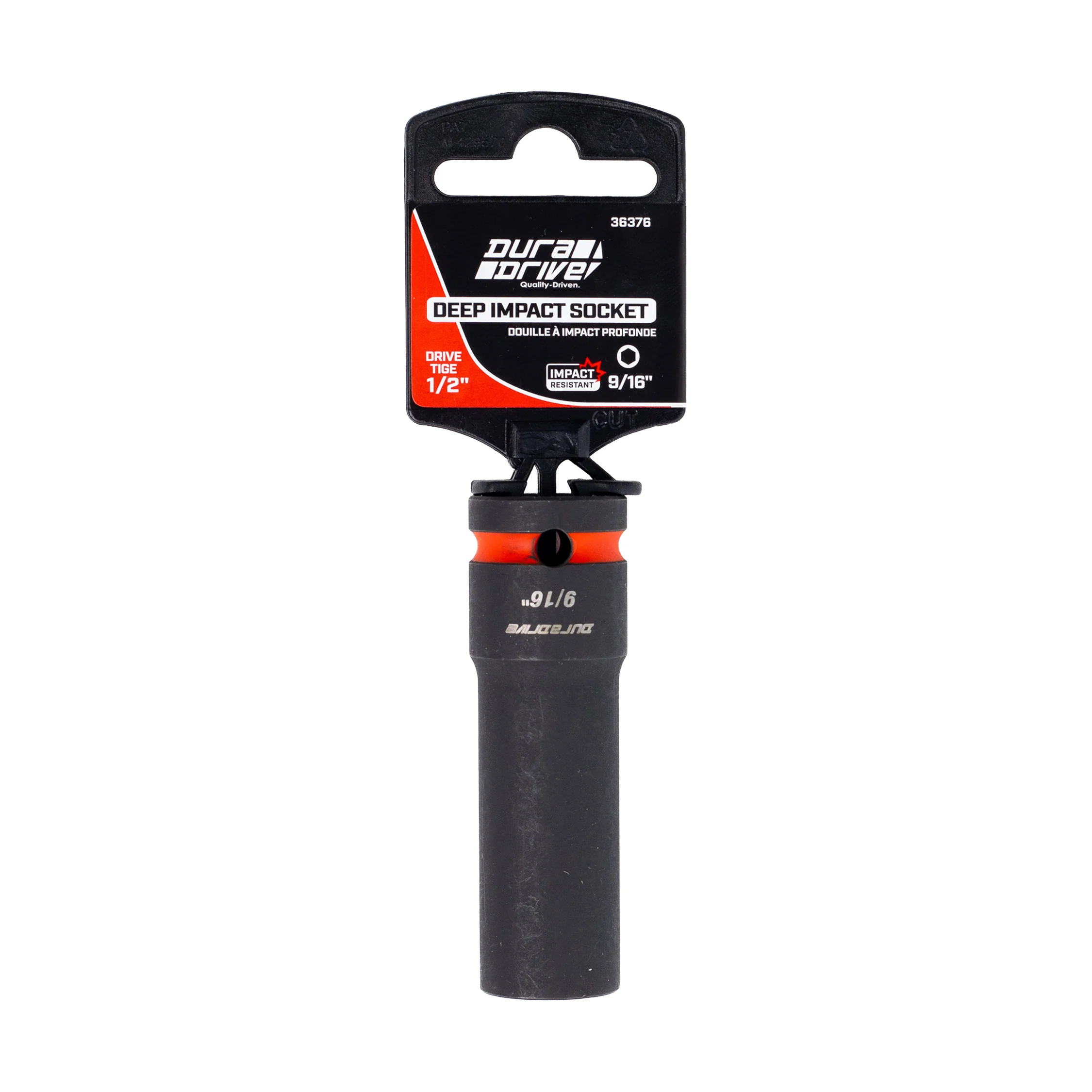DuraDrive 1/2" x 9/16" Deep Impact Socket - Image 2