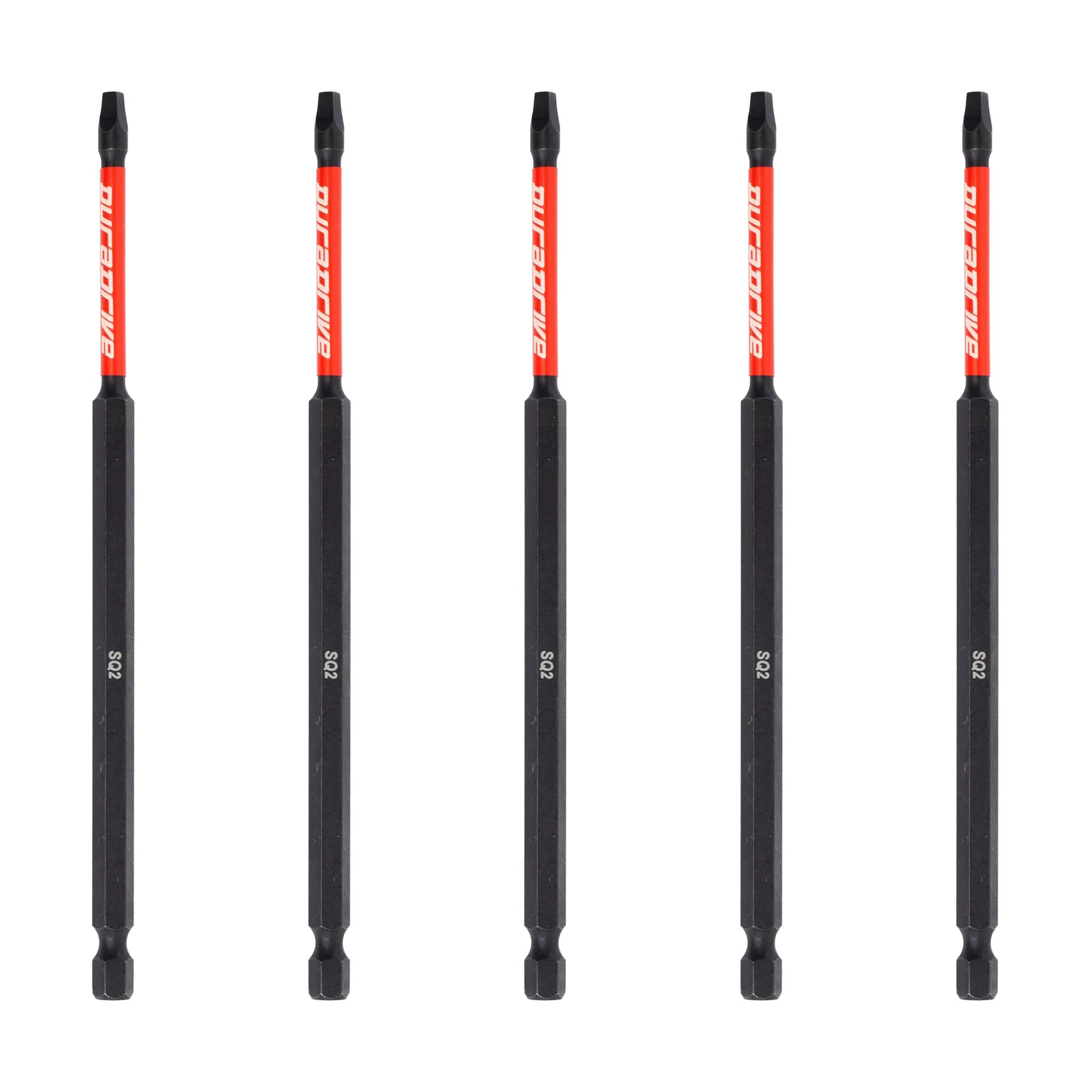 DuraDrive 2.0 SQ2 x 6" Impact Driver Bit (5-Pack)