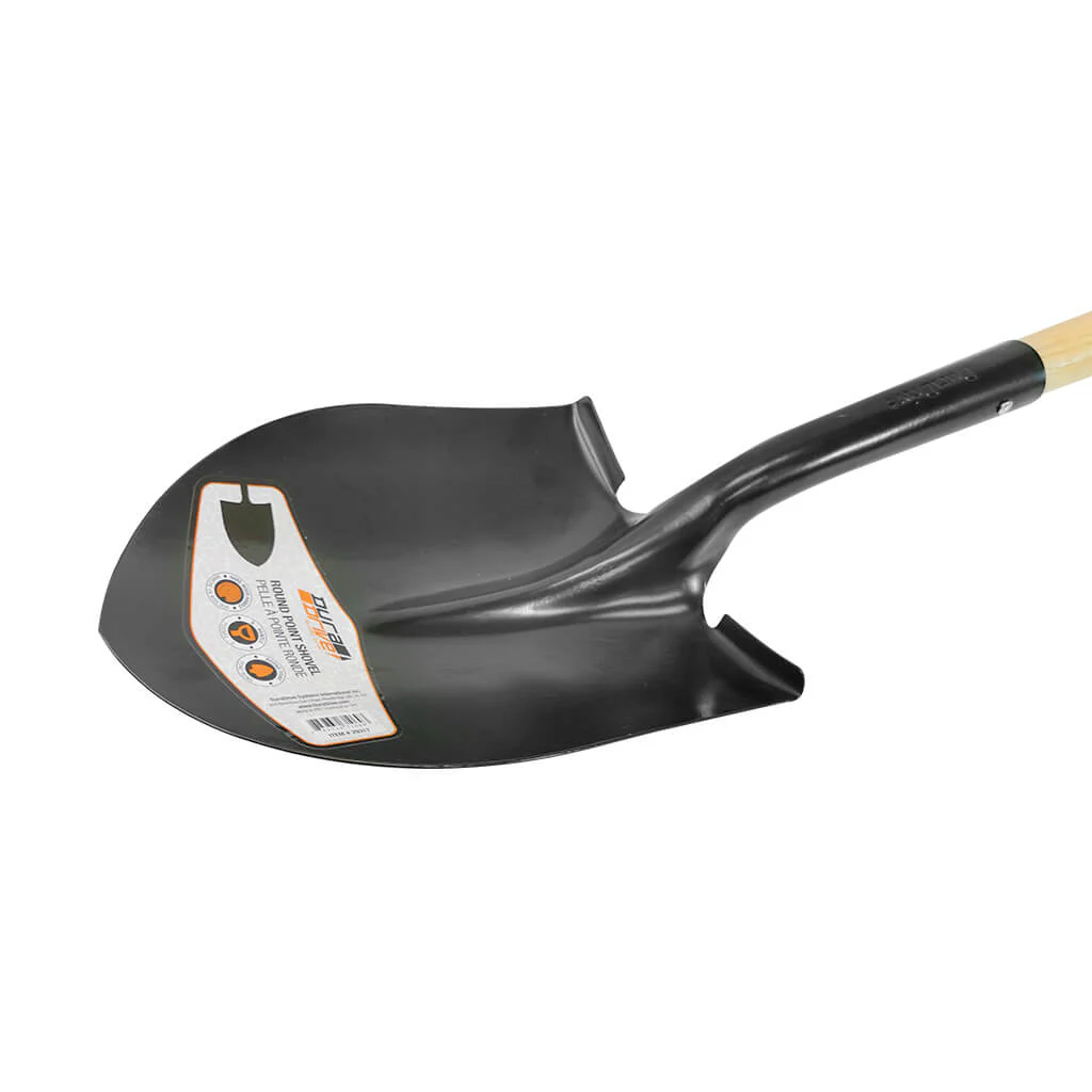 DuraDrive 8.5" Carbon Steel Powder Coated Round Point Digging Shovel - Image 3