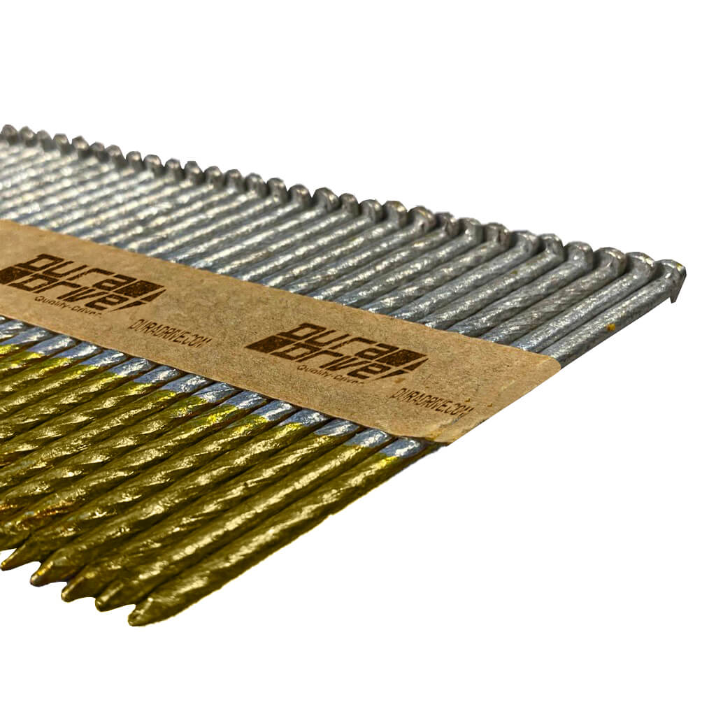 DuraDrive 3-1/4 in. 34-Degree Cold-Dip Galvanized Paper Strip Nails (3000-Box)