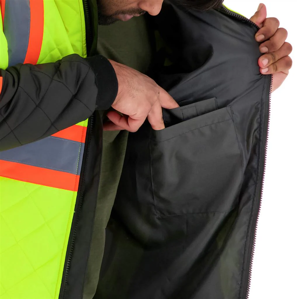 DURADRIVE 31033 HI-VIS LINED FREEZER JACKET - YELLOW - Image 6
