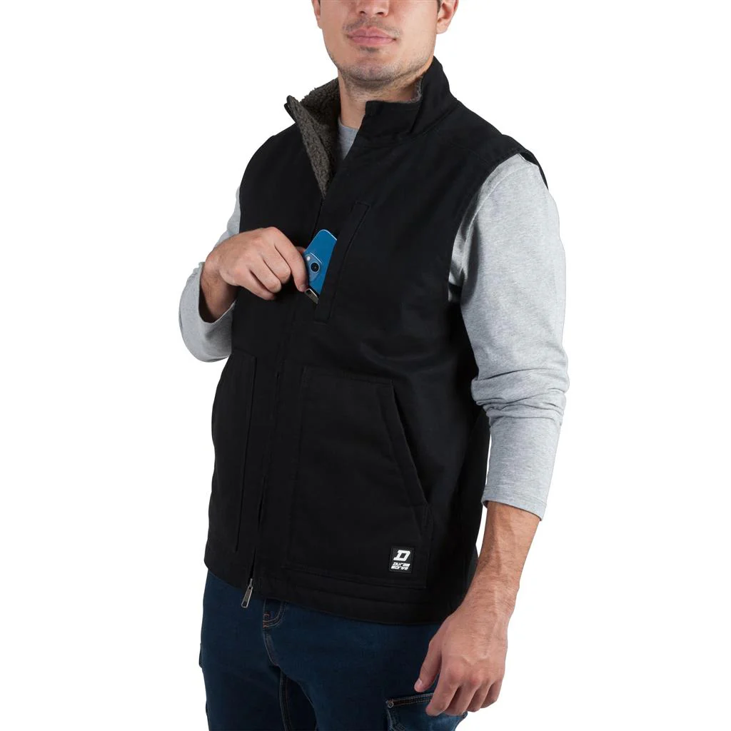 DuraDrive Sherpa Fleece-Lined Washed Duck Vest - Image 10