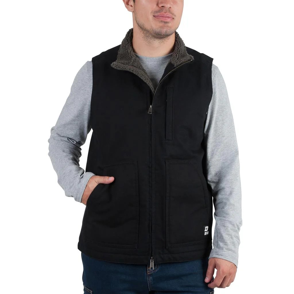 DuraDrive Sherpa Fleece-Lined Washed Duck Vest - Image 2