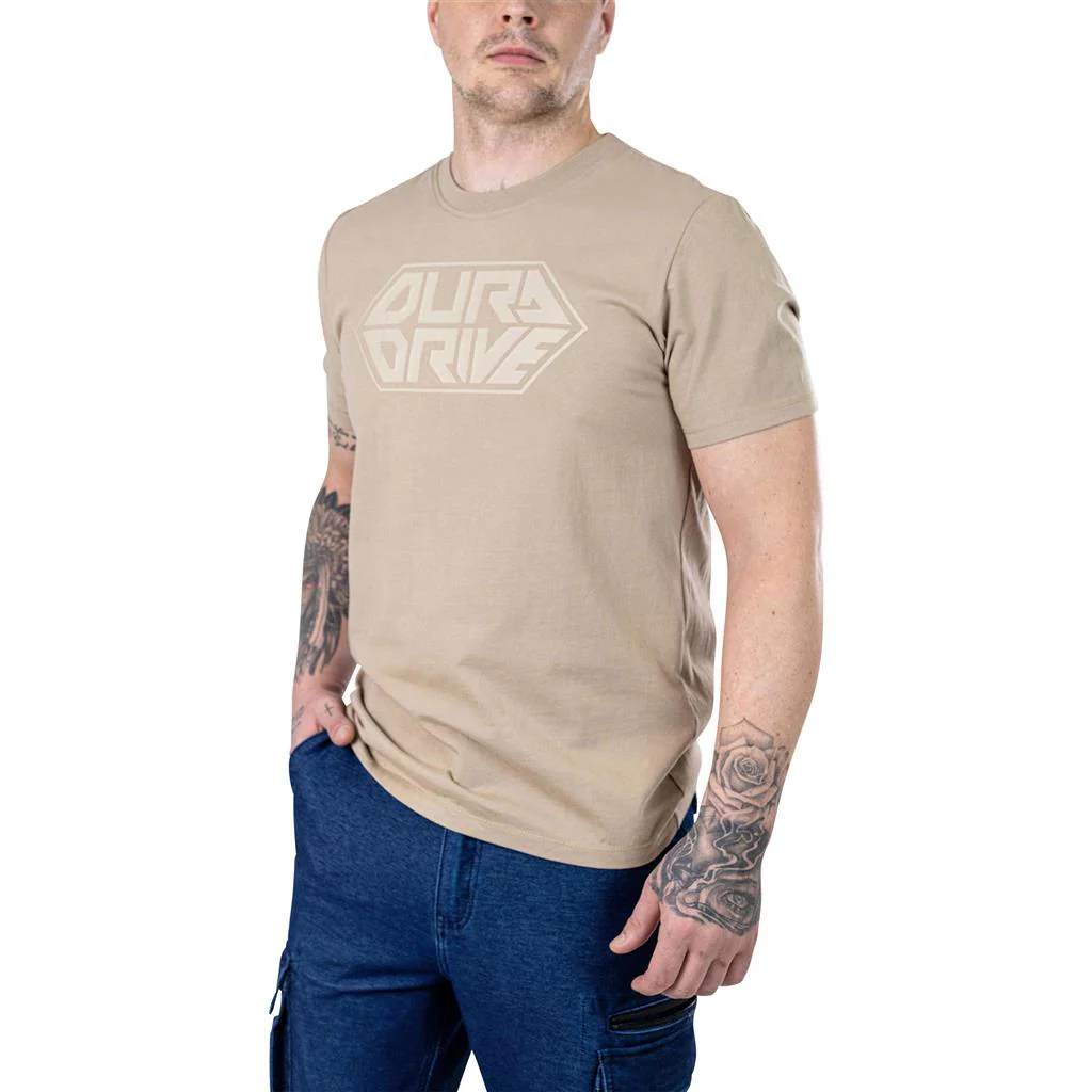 DuraDrive 3D Diamond Print 100% Cotton Crew Neck T-Shirt - Image 8