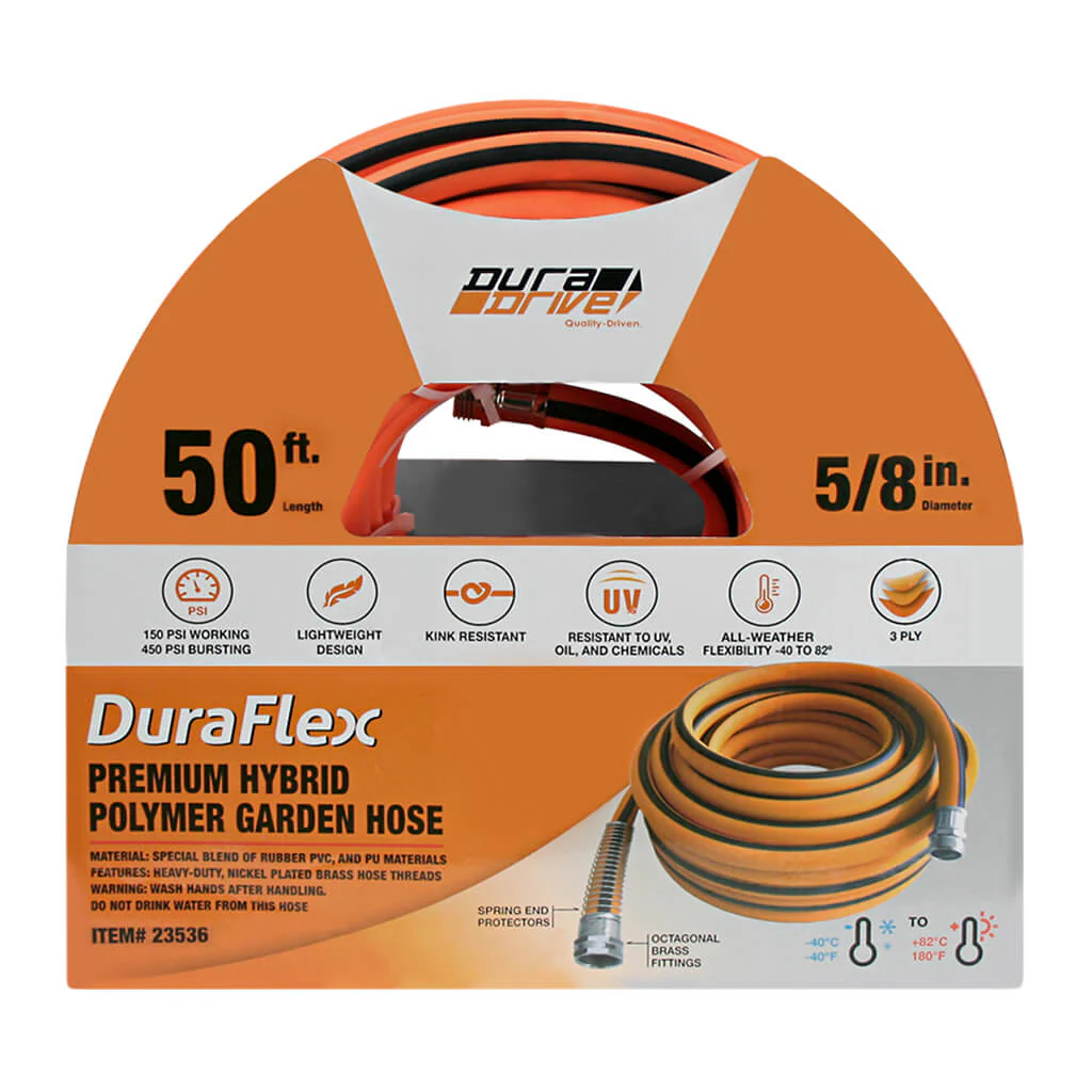 DuraDrive 5/8 in. x 50 ft. Hybrid Polymer Garden Hose - Image 5