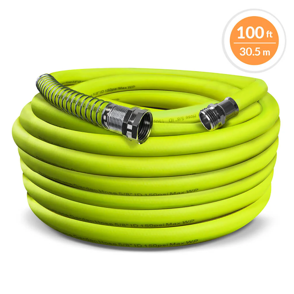 DuraDrive 5/8 in. x 100 ft. Lime Hybrid Polyurethane Garden Hose - Image 2