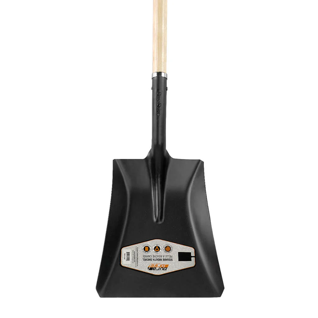 DuraDrive Carbon Steel D-Grip Ash Wood Square Mouth Shovel - Image 2