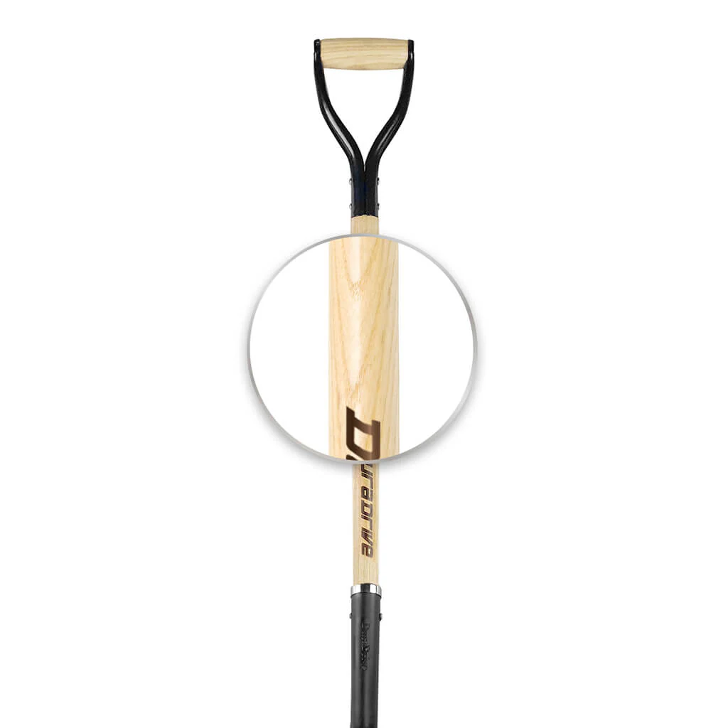DuraDrive Carbon Steel D-Grip Ash Wood Square Mouth Shovel - Image 3