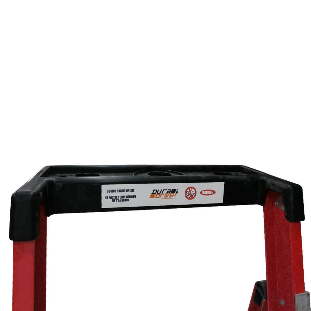 DuraDrive 7' Fiberglass Platform Ladder, 300 Lbs. Grade 1A - Image 3