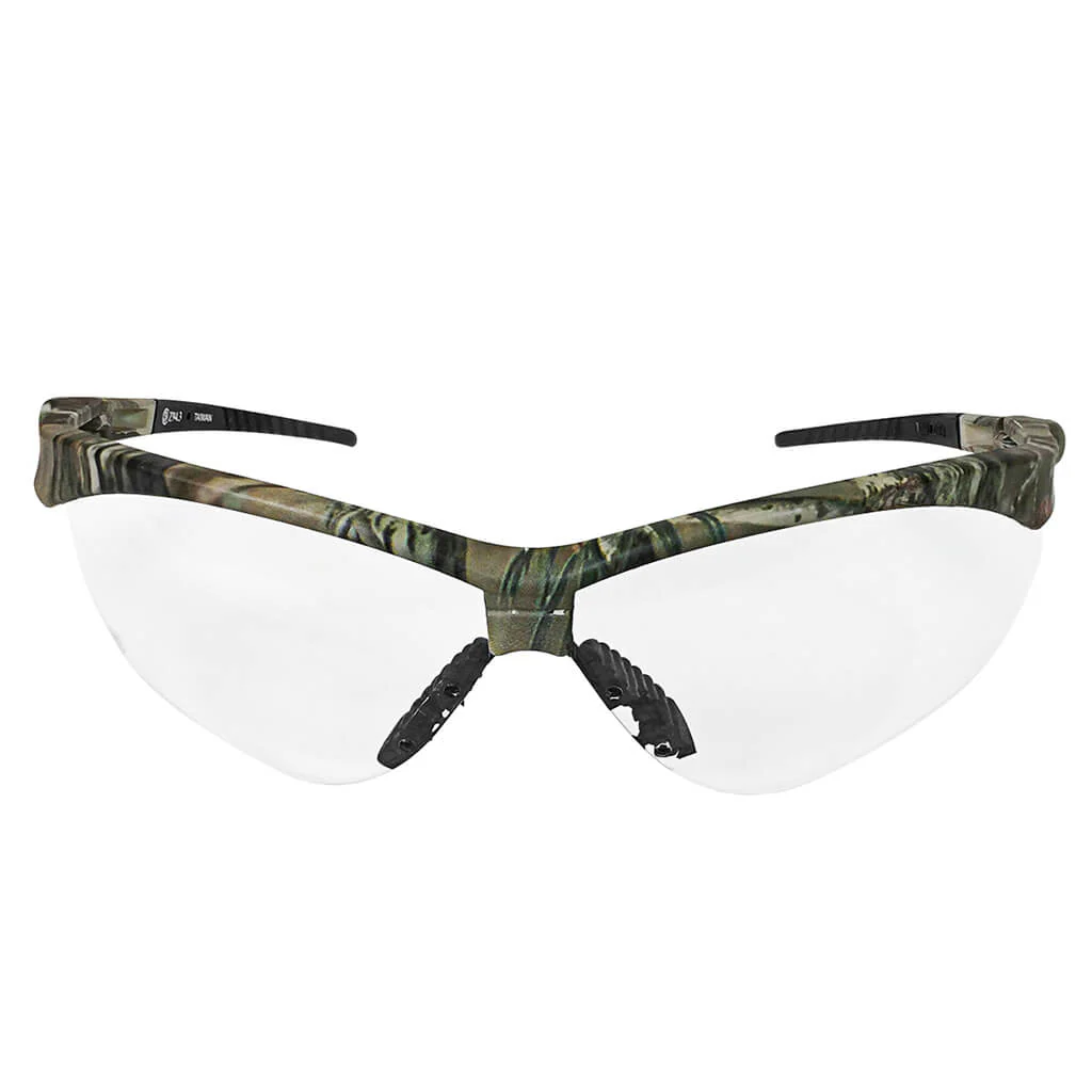 DuraDrive A07-25C Clear Lens Military Camo Colour Frame Anti-Scratch Nemesis Safety Glasses