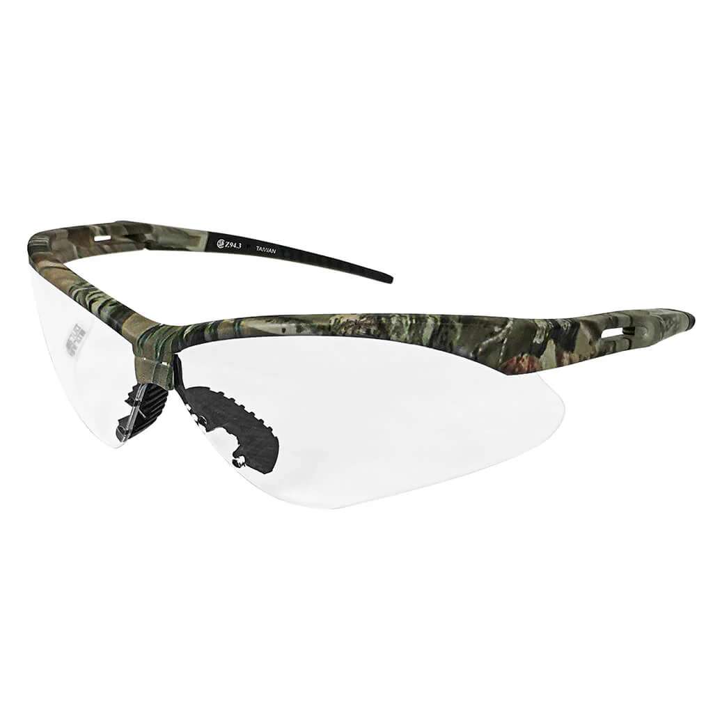 DuraDrive A07-25C Clear Lens Military Camo Colour Frame Anti-Scratch Nemesis Safety Glasses - Image 2