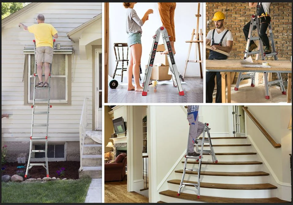 DuraDrive 22' Aluminum Multi Position Ladder, 300 Lbs. Grade 1A - Image 3