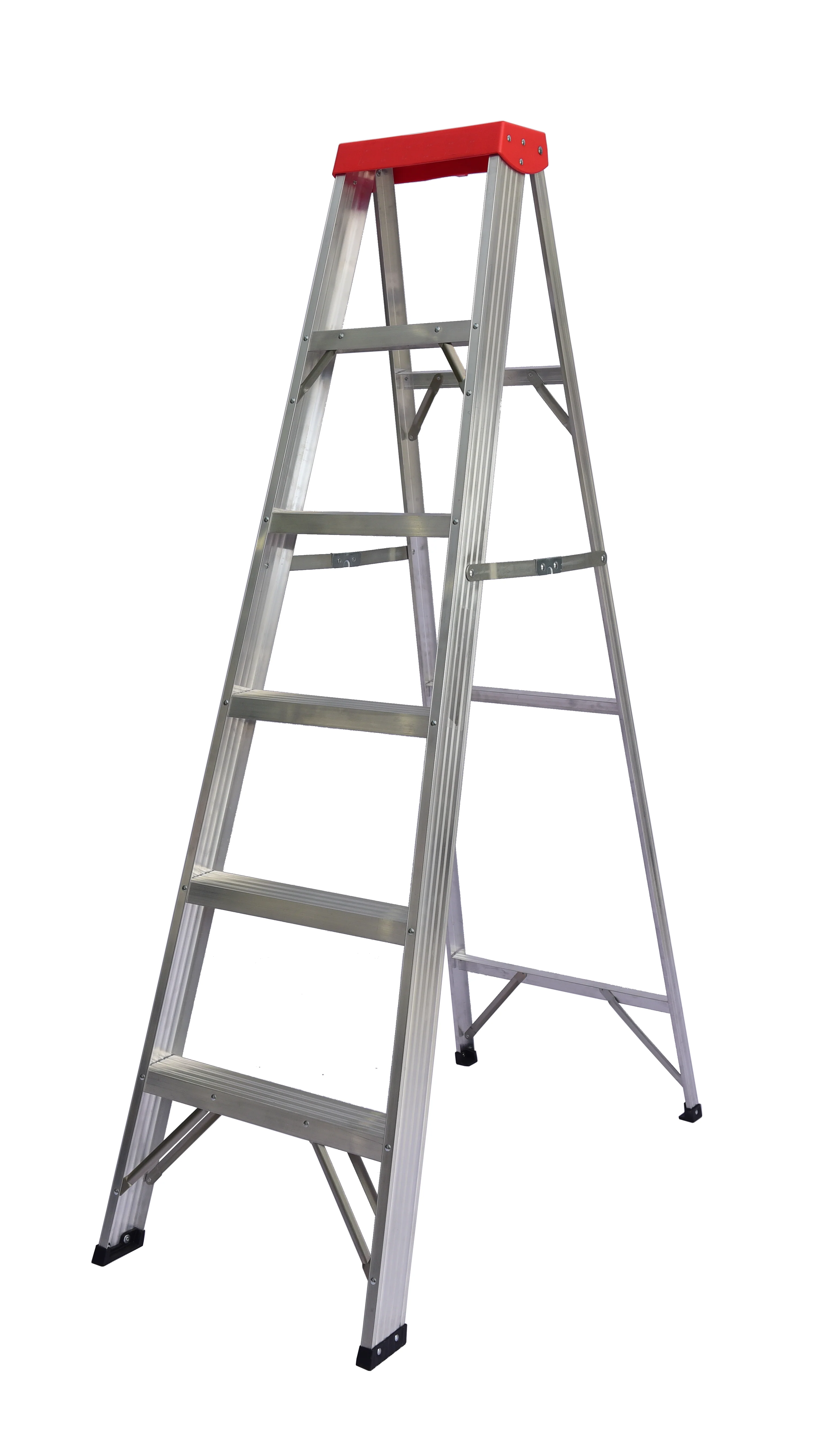 DuraDrive 6' Aluminum Step Ladder, 225lbs Grade 2