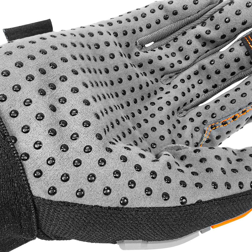 DuraDrive Black/Grey ATOM PVC Dot Grip Impact-Resistant Touch-Screen Work Gloves - Image 5