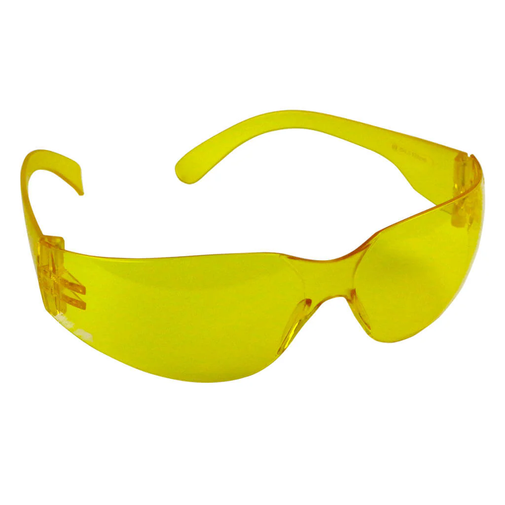 DuraDrive Low Light Amber Frameless CSA Z94.3 Economy Safety Glasses - Image 2