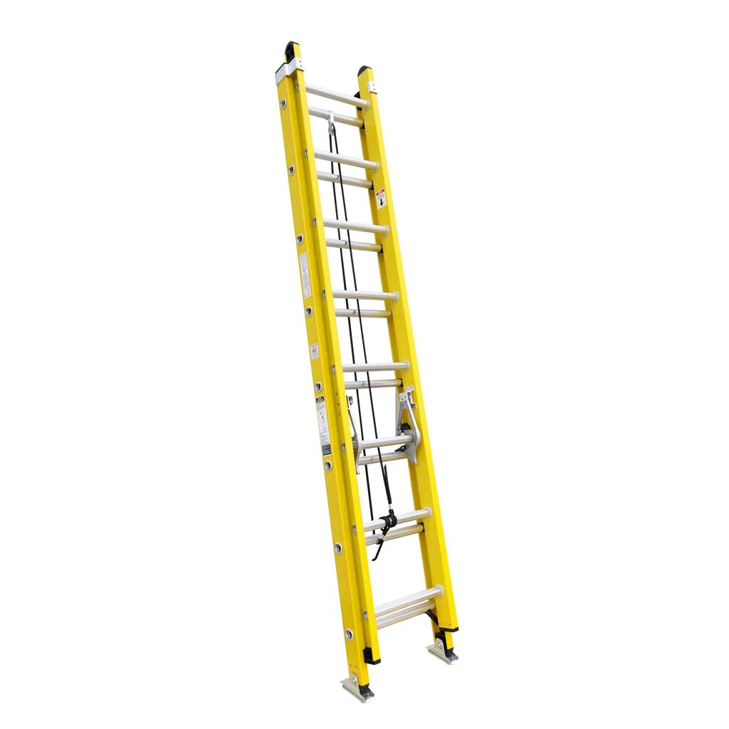 DuraDrive 24' Fiberglass Extension Ladder, 300 Lbs. Grade 1A