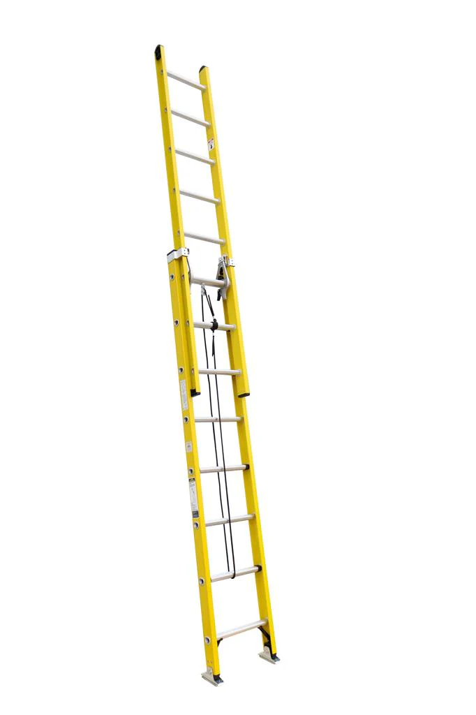 DuraDrive 24' Fiberglass Extension Ladder, 300 Lbs. Grade 1A - Image 3
