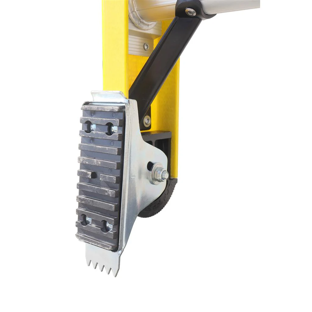 DuraDrive 16' Fiberglass Straight Ladder, 300 Lbs. Grade 1A - Image 4